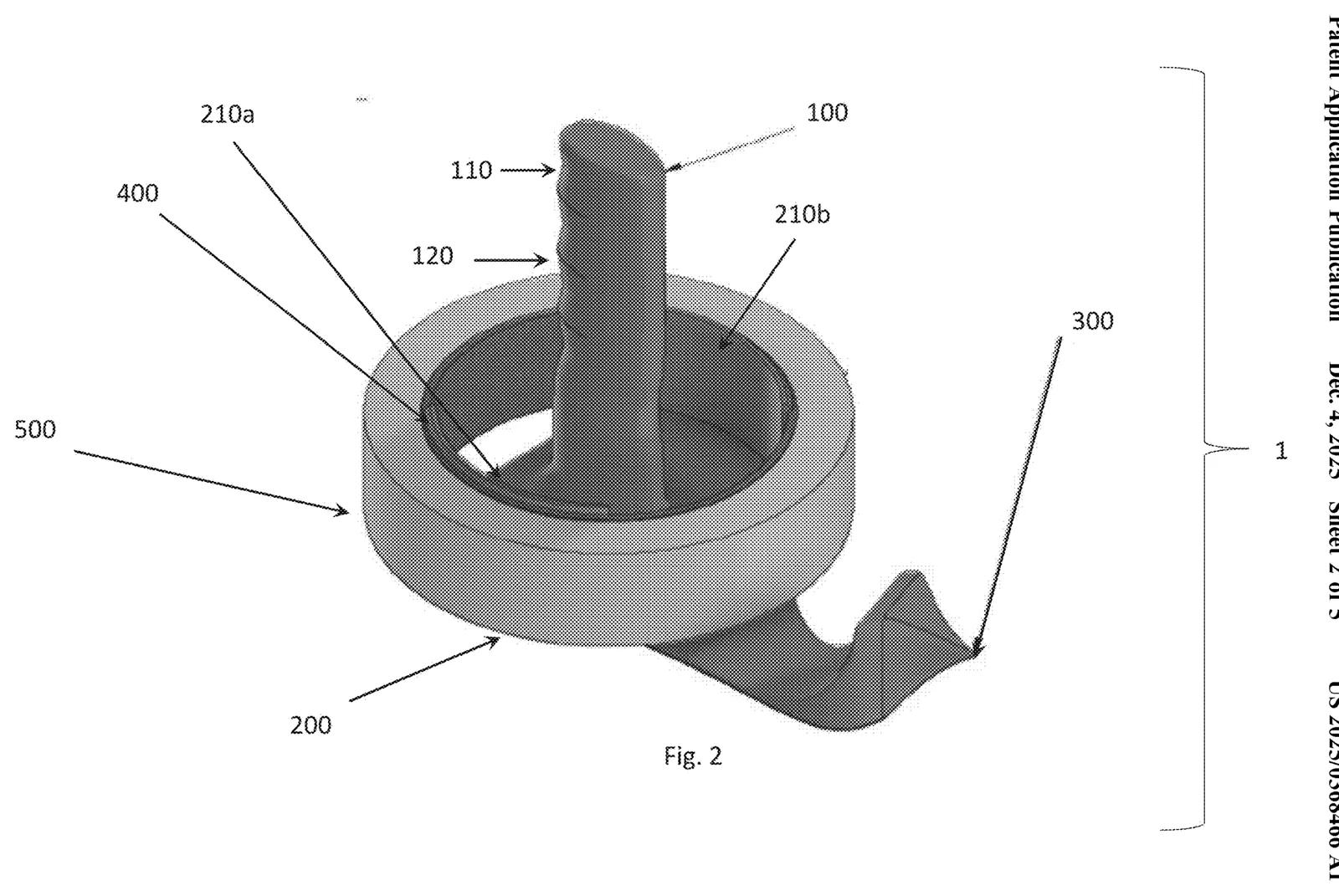 Fig. 2 — isometric, roll side