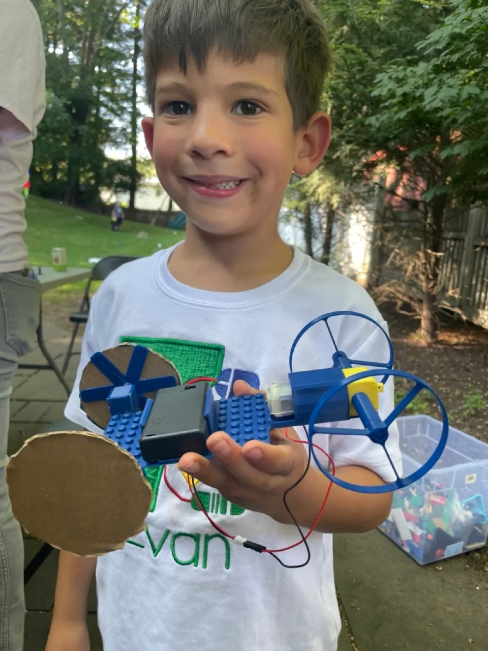Finished car and its builder